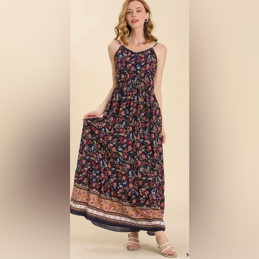 NWT Umgee Women’s Large Dress boutique floral maxi - Picture 2 of 15